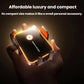 Wireless phone charger mount with illuminated cradle and orange side accents