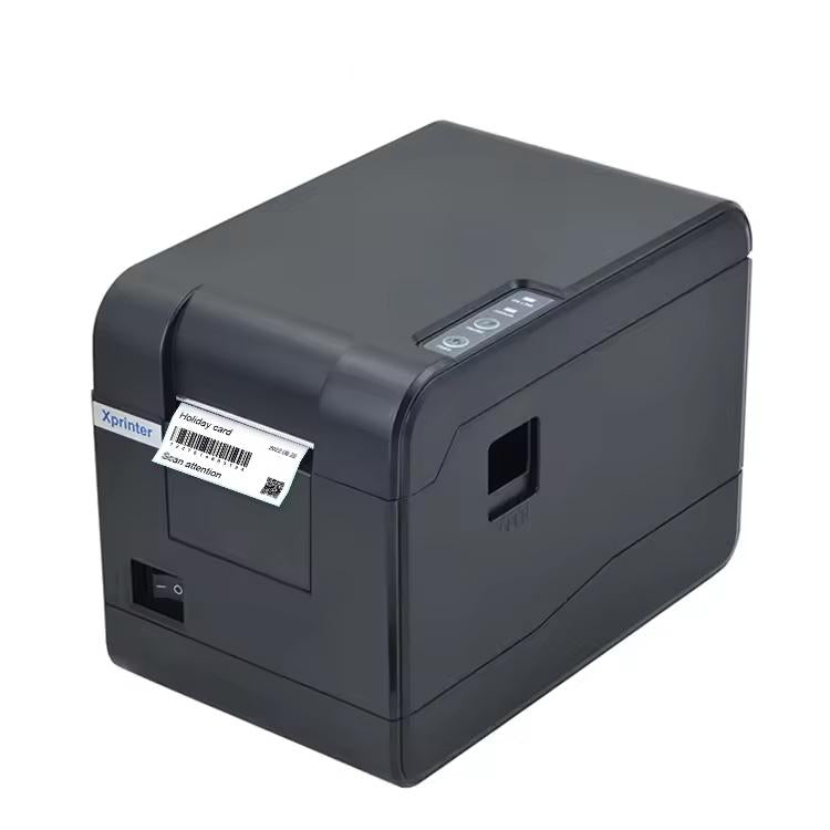 Xprinter XP-233B USB Thermal Barcode Printer For Adhesive Labels, 20-58mm Width, EU Plug, US Plug