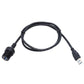 1m USB extension cable with male USB plug and female USB port on braided cord