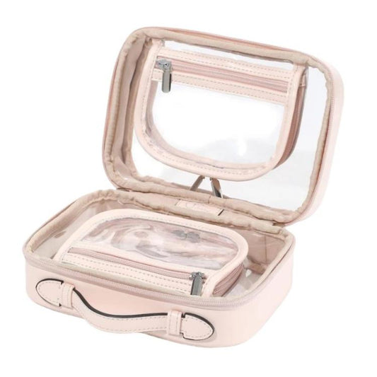 APJ083 Travel Transparent Waterproof Makeup Bag Portable Large-Capacity Handheld Toiletries Organizer