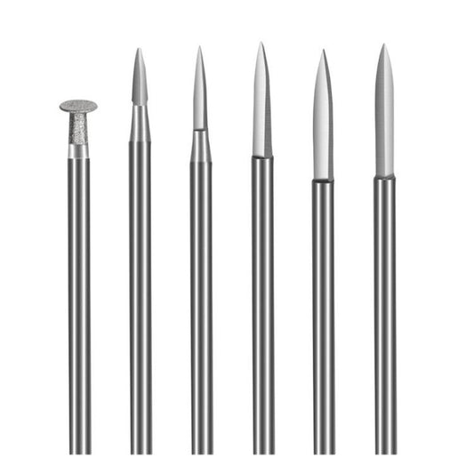Sword Shape Engraving Sharp Knife Electric Grinder Engraving Line Engraving Drill Bit Tool, 6pcs /Box 3.0mm, 6pcs /Box 2.35mm