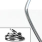Silver metallic car door anti-collision protection strip, curved edge roll
