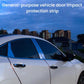 Car door impact protection strip installed along door edge for scratch prevention