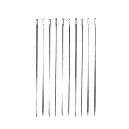 10pcs Large-hole Extra-long Thick Quilt Handmade Sewing Needle, 10cm, 15cm, 20cm, 25cm, 30cm