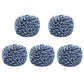 Cotton rope packaging thread set, blue and white braided spools (5 count)