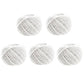 Cotton rope packaging thread set, white braided spools (5 count)