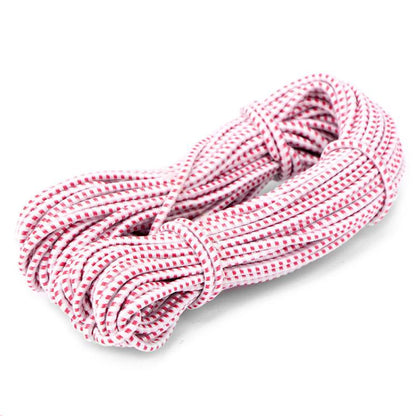 3-piece high-elastic waistband tape, hand-sewn, pink-and-white striped elastic cord roll