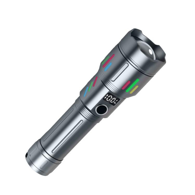Rechargeable Zoomable High-Power Flashlight Handheld Aluminum Alloy Strong Light Torch