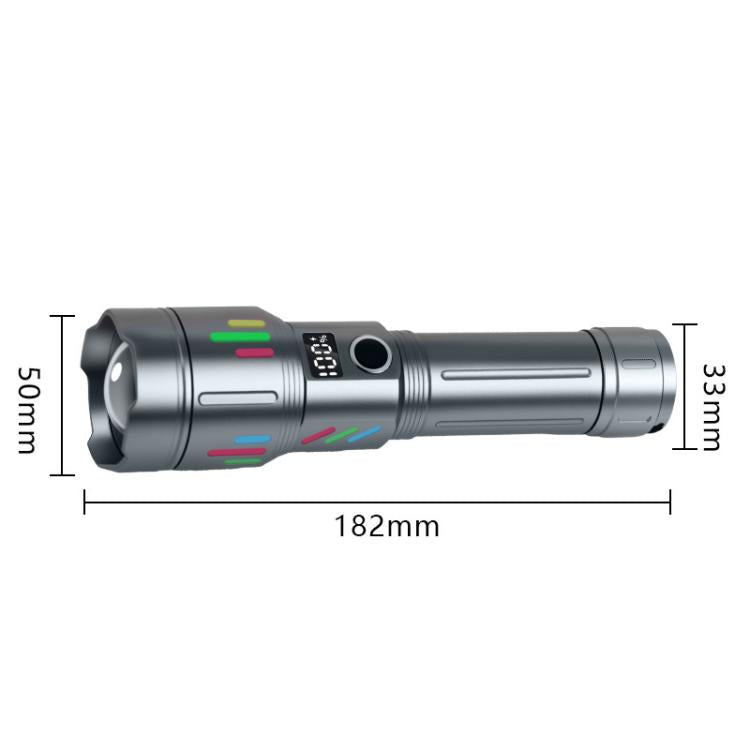Rechargeable Zoomable High-Power Flashlight Handheld Aluminum Alloy Strong Light Torch