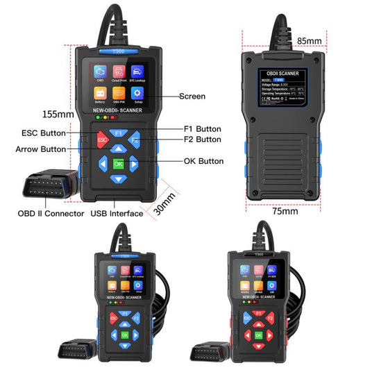 OBD2 Car Diagnostic Tool Battery Fault Scanner