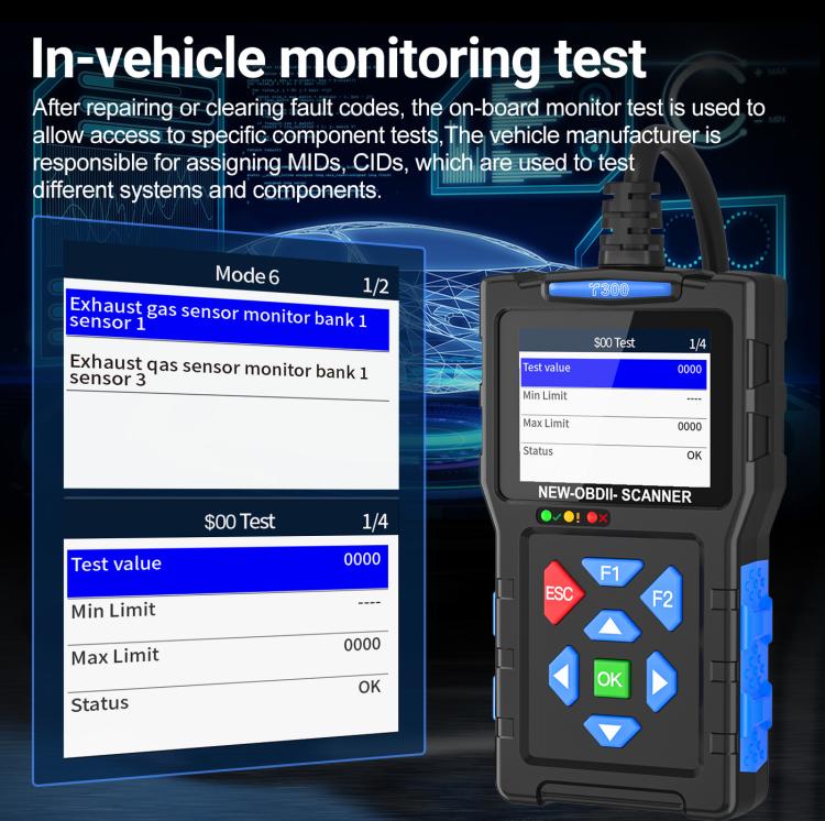 OBD2 Car Diagnostic Tool Battery Fault Scanner