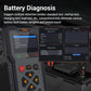 OBD2 fuel injector diagnostic tool battery diagnosis test screen on handheld device