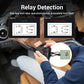 OBD2 fuel injector diagnostic tool relay detection test with wiring diagram on screen