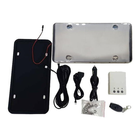 US Standard Fog Version License Plate Frame Remote-Controlled Car License Plate Protector, US Standard Single