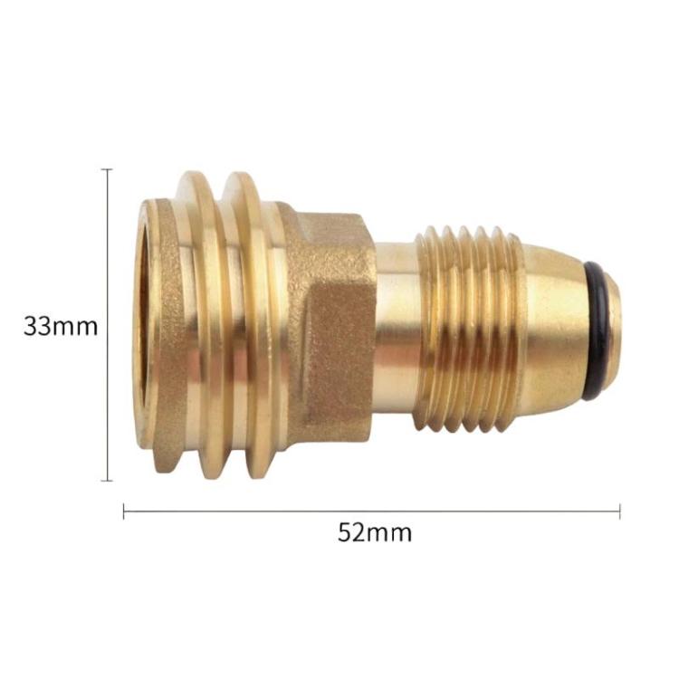 Outdoor Camping Propane Refill Adapter Portable Gas Stove Conversion Connector, Yellow