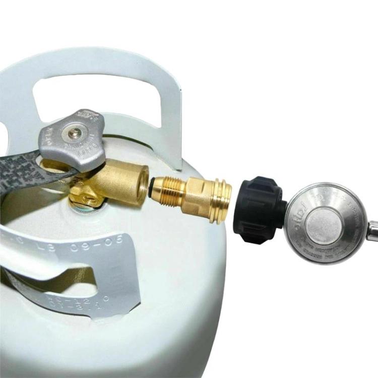Outdoor Camping Propane Refill Adapter Portable Gas Stove Conversion Connector, Yellow