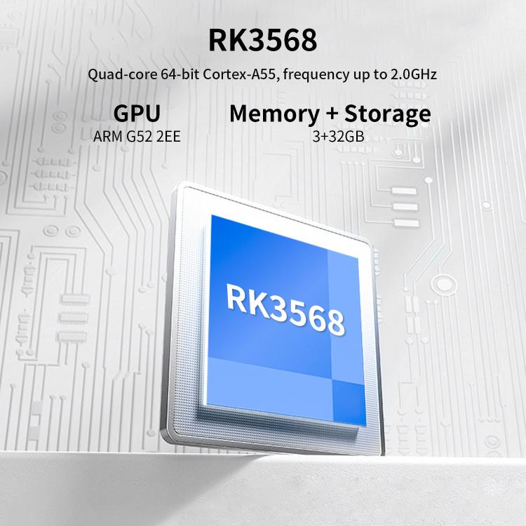 RK3568 processor graphic for the dual-screen handheld game console