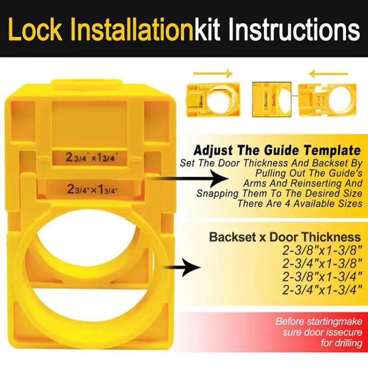 Ball Lock Hole Saw Auxiliary Drilling Tool For Wooden Doors