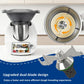 Replacement dual-blade butterfly whisk kneading blade for faster dough mixing