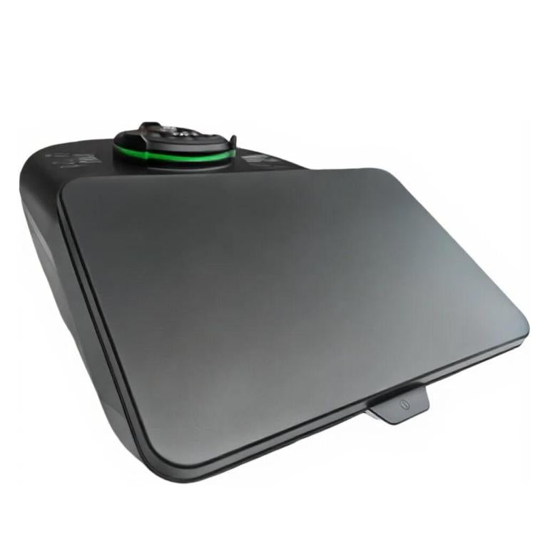 Black silicone screen cover, angled view with smooth protective surface