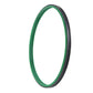 Large oval sealing ring with green inner edge and dark outer rim