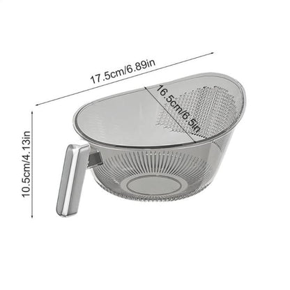 Kitchen Colander With Handle Household Rice Washing & Vegetable Cleaning Basket