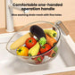 Kitchen Colander With Handle Household Rice Washing & Vegetable Cleaning Basket