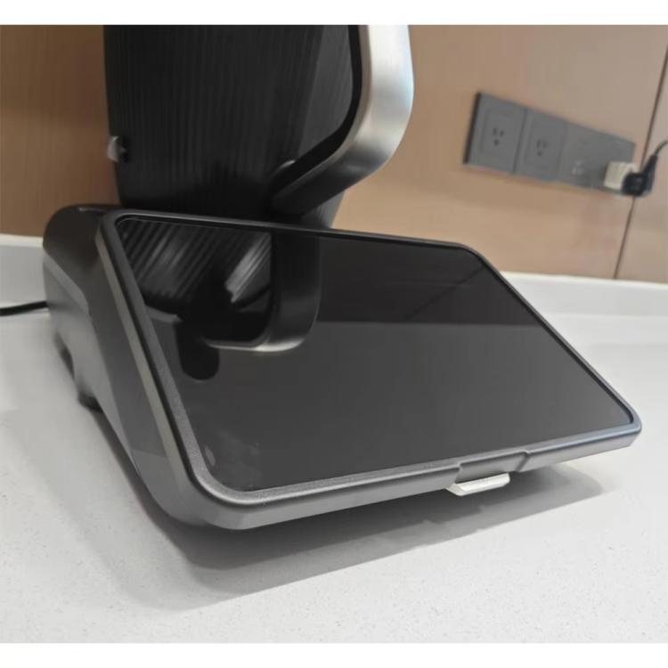 Thermomix TM7 screen protection frame, grey cover fitted over display