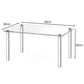 Acrylic plant pot stand size view: 30cm length, 20cm height, 20cm depth