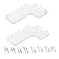 Acrylic Corner Wall Mounted Shelf For Bathroom, Kitchen & Office, Single, Double