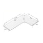 Acrylic Corner Wall Mounted Shelf For Bathroom, Kitchen & Office, Single, Double