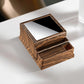 Vintage Style 40-Count Automatic Cigarette Box with Built-in Lighter Slot