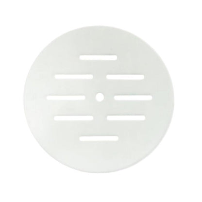 Perforated circular acrylic fish tank anti-jump cover, white plate with long slots