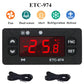 ETC-974 Embedded Digital Temperature Controller With Cooling, Defrost, And Fan Functions, ETC-974 220V, ETC-974 110V