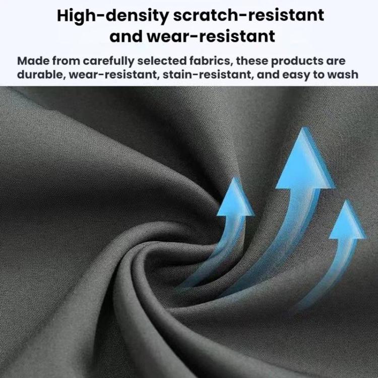 Dark gray softshell fabric close-up with textured, wear-resistant look