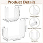 Clear acrylic antler stand with size indicators and curved support detail