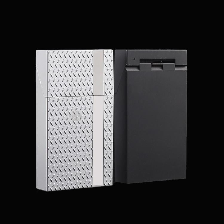 Elegant Vertical Stripe Cigarette Case 20-Count Moisture-Proof Slim Cigarette Holder