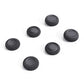 Black anti-slip joystick cap set, 6-pack, round textured grip