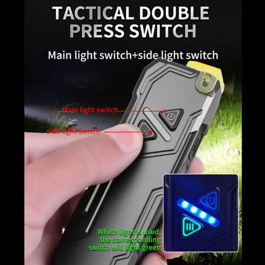 RGB Color-Changing Multi-Functional EDC Flashlight With Magnet