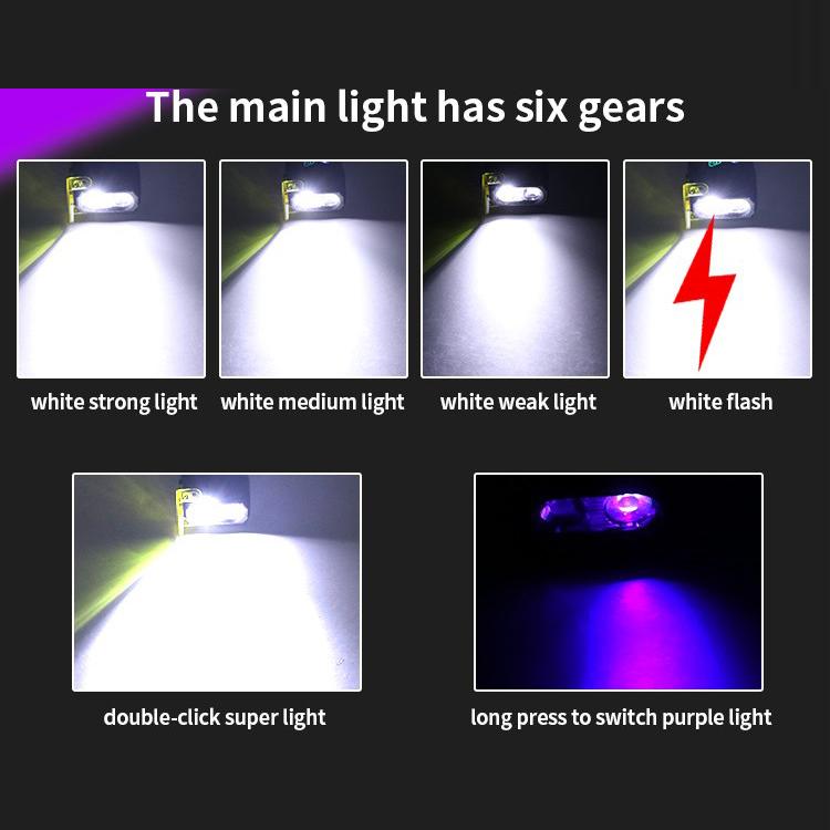 RGB Color-Changing Multi-Functional EDC Flashlight With Magnet
