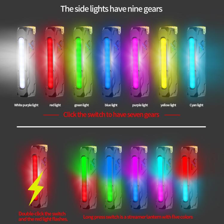 RGB Color-Changing Multi-Functional EDC Flashlight With Magnet