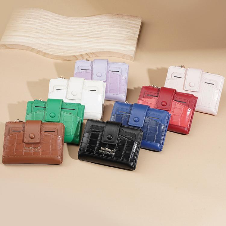 Assorted color compact zipper card wallets, each with card slots