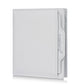 Men's compact wallet, light gray textured leather-look, foldover with card slots