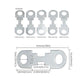 Automotive fuse link dimensions chart: thickness 0.35mm, length 42mm, width 12mm, holes shown