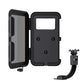 Waterproof phone holder case with open touch-screen window and rear mount