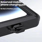 Waterproof phone holder side charging port opening on the base cover