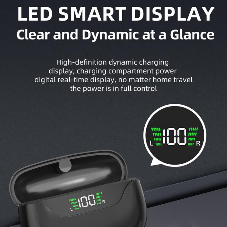 Magnetic charging case with LED smart display plus two behind-the-ear hearing aids