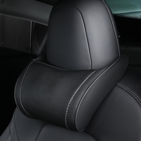 For Tesla Model 3/X/S Leather Seat Neck Pillow
