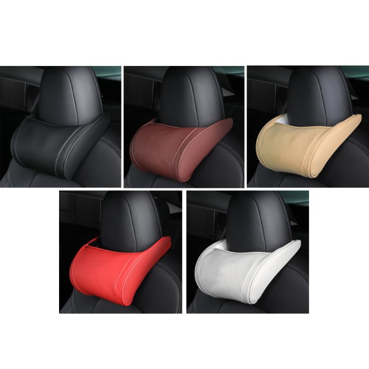 For Tesla Model 3/X/S Leather Seat Neck Pillow
