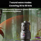 Portable mosquito repellent heater with sound-speaker face and top vented housing